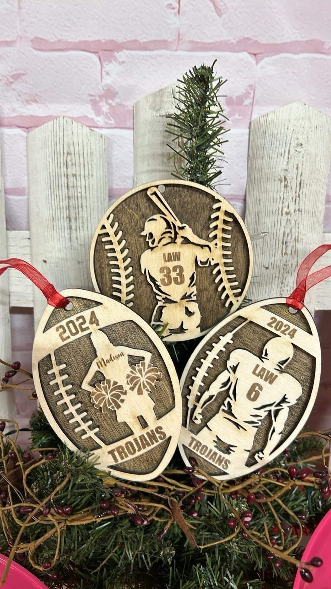 Custom Sports Ornaments