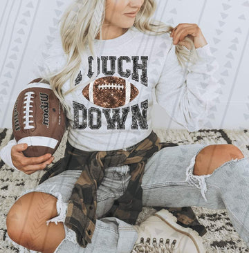 Touchdown faux sequins