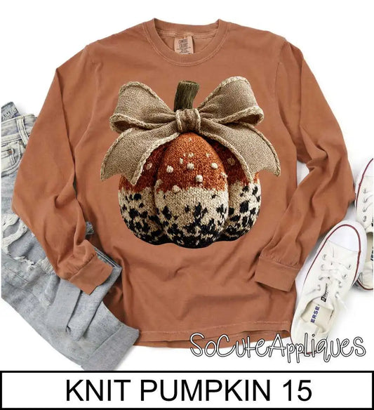 Knit pumpkin