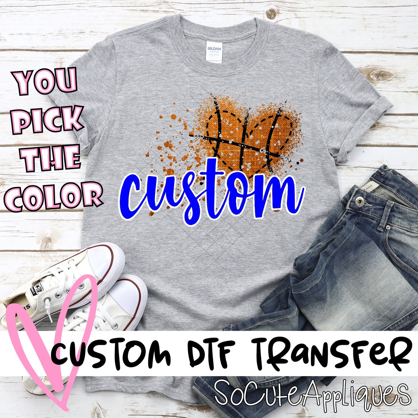 Messy Basketball heart