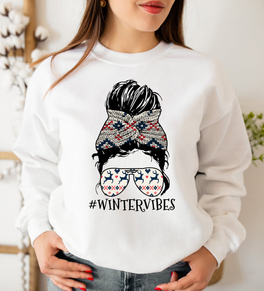 Winter vibes messy bun