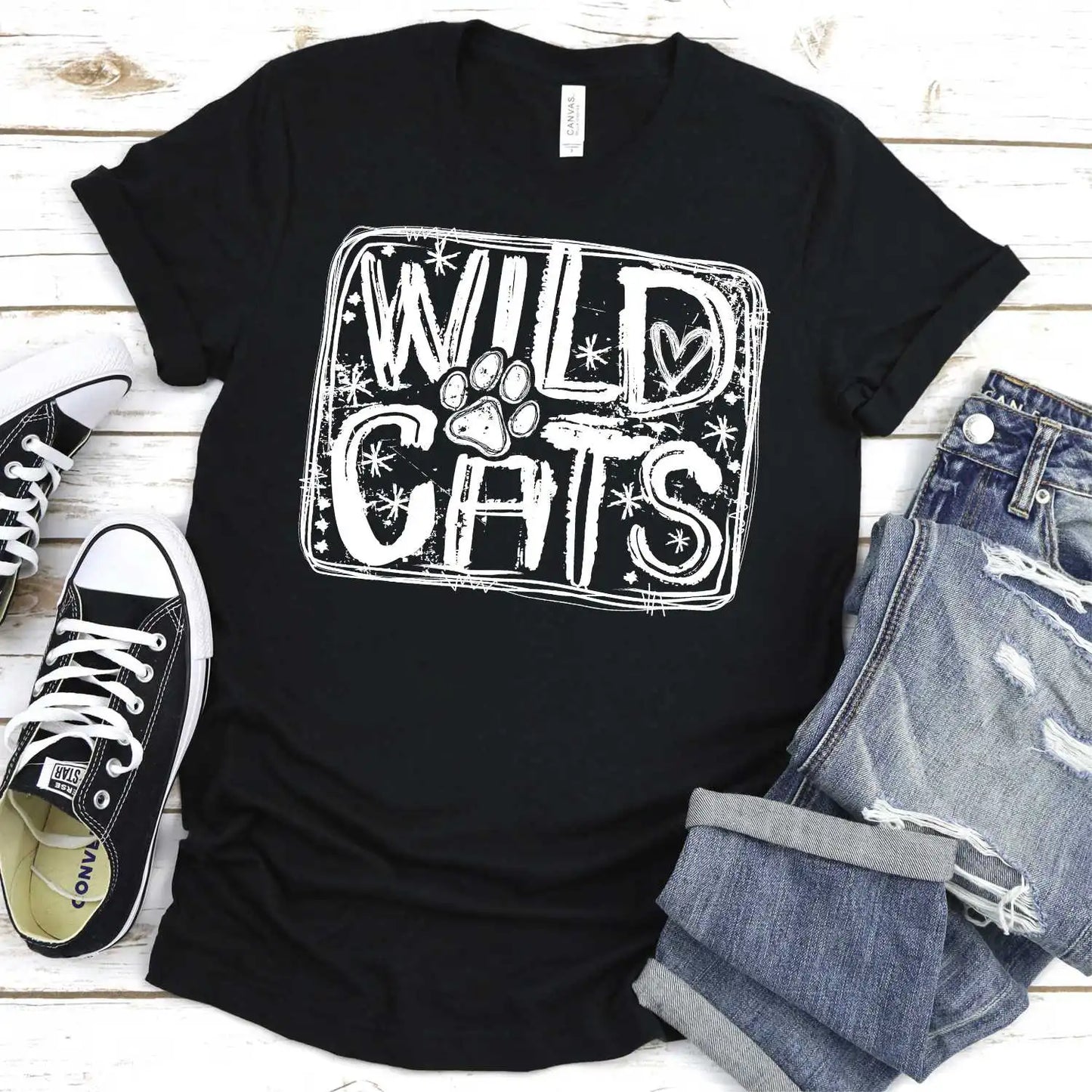 Wildcats graffiti letters