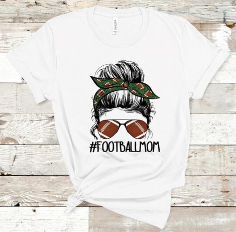 Football mom messy bun