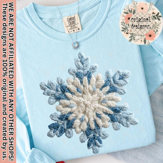 Latch Hook Yarn Crochet Snowflake Design