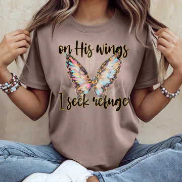 On His Wings