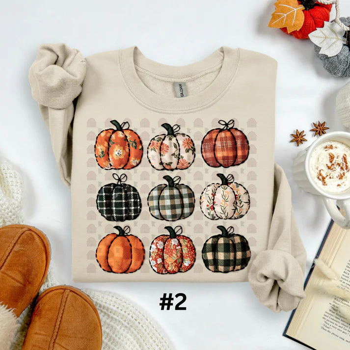 Patchwork Collage Of Pumpkins