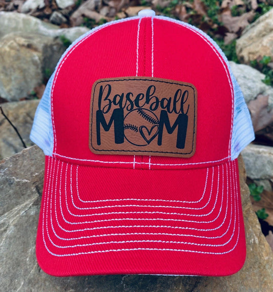 Baseball Mom - Distressed Hat