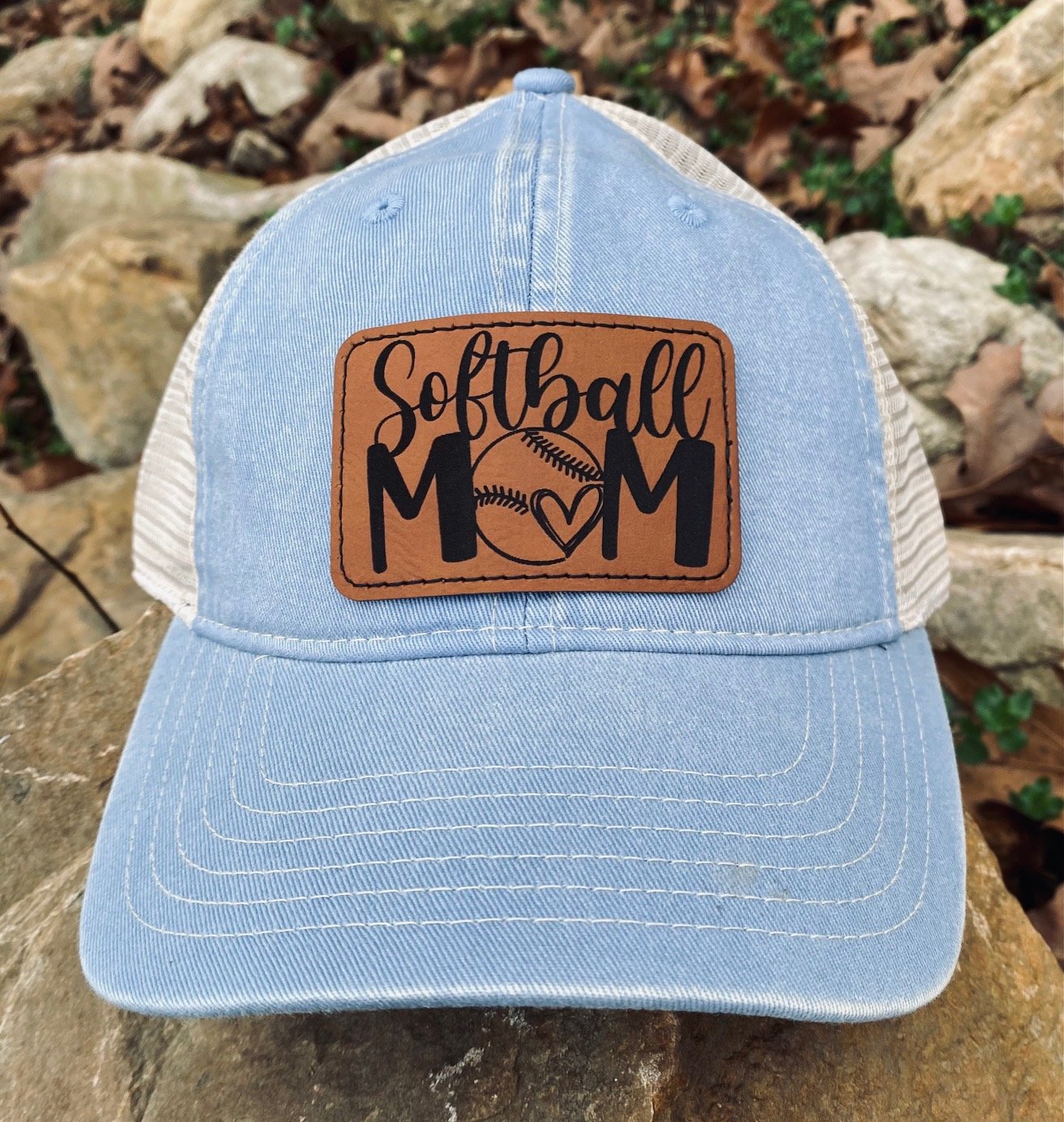 Softball Mom - Distressed Hat