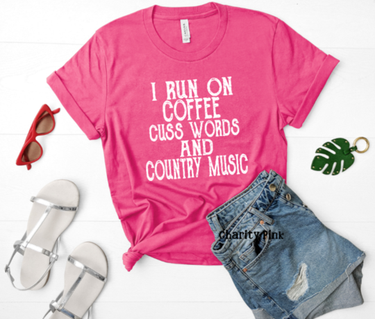 I run on coffee cuss words