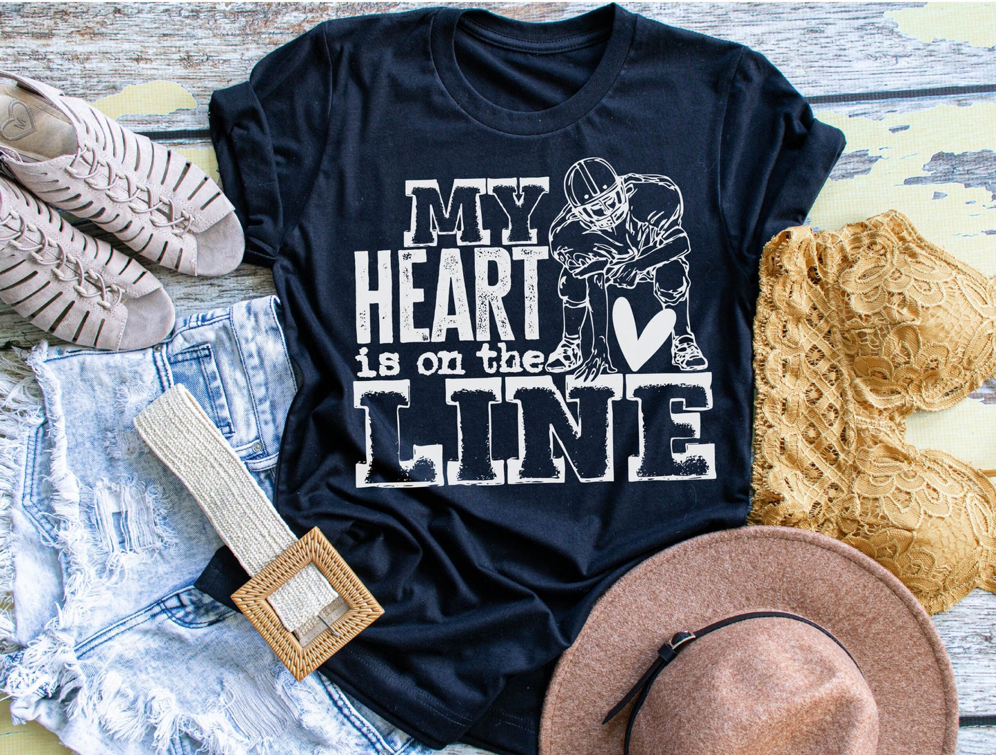 My heart is on the line