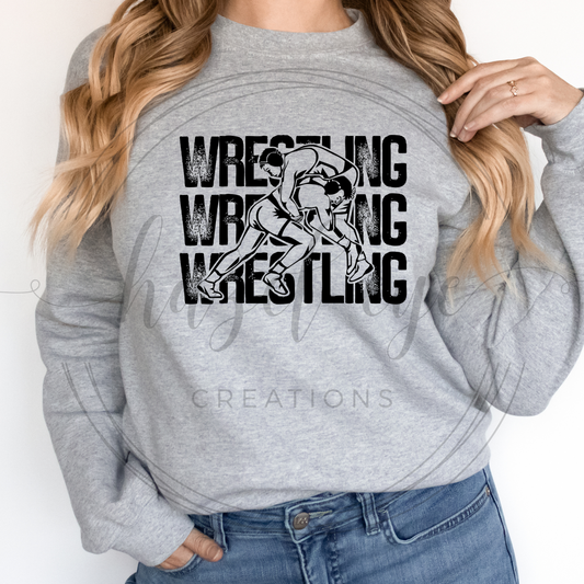 Wrestling stacked (black)