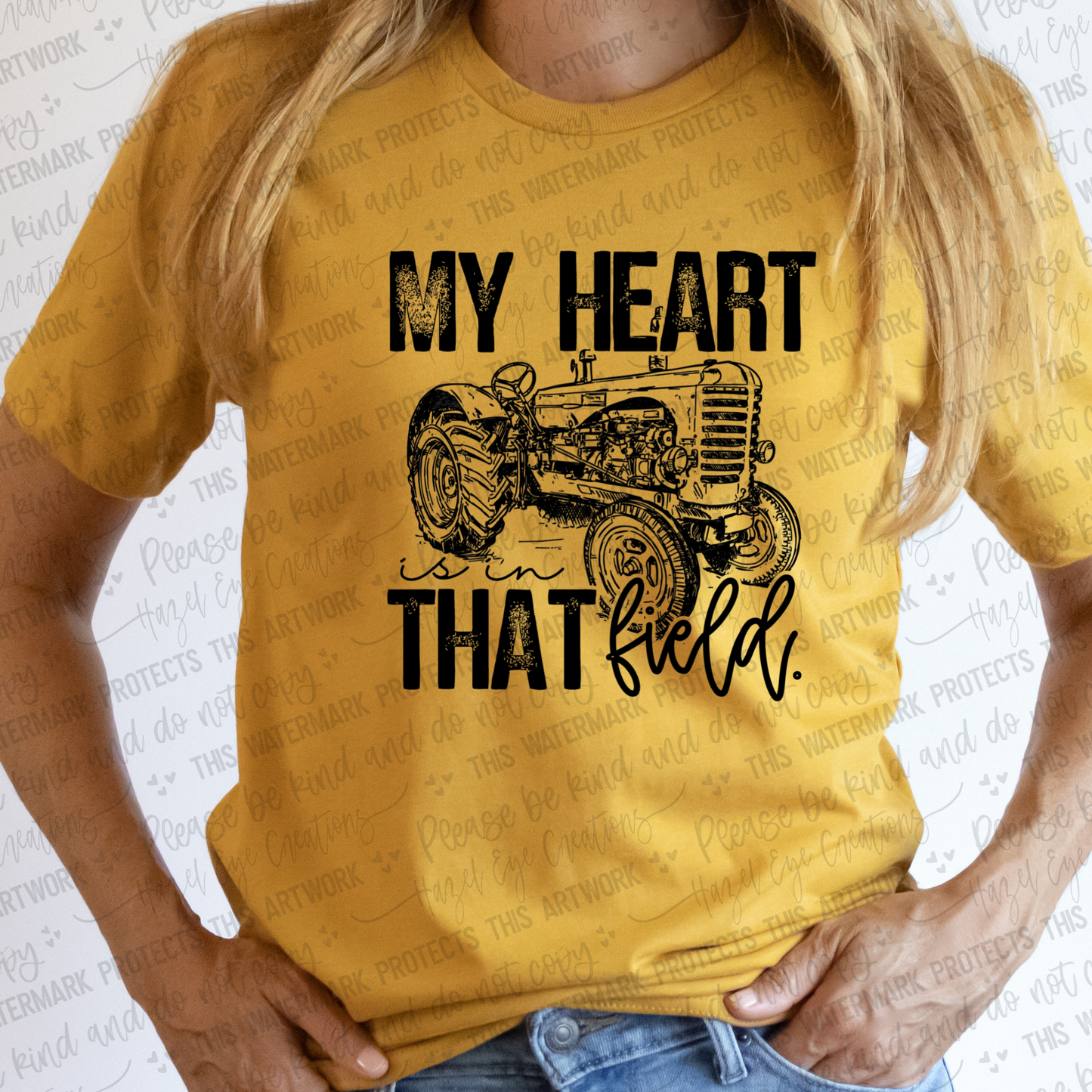 My heart is in that field (tractor)