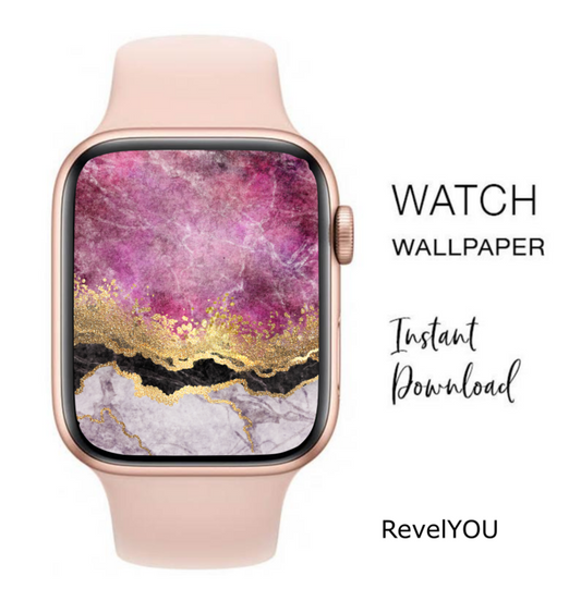 Magenta marble Watch Wallpaper