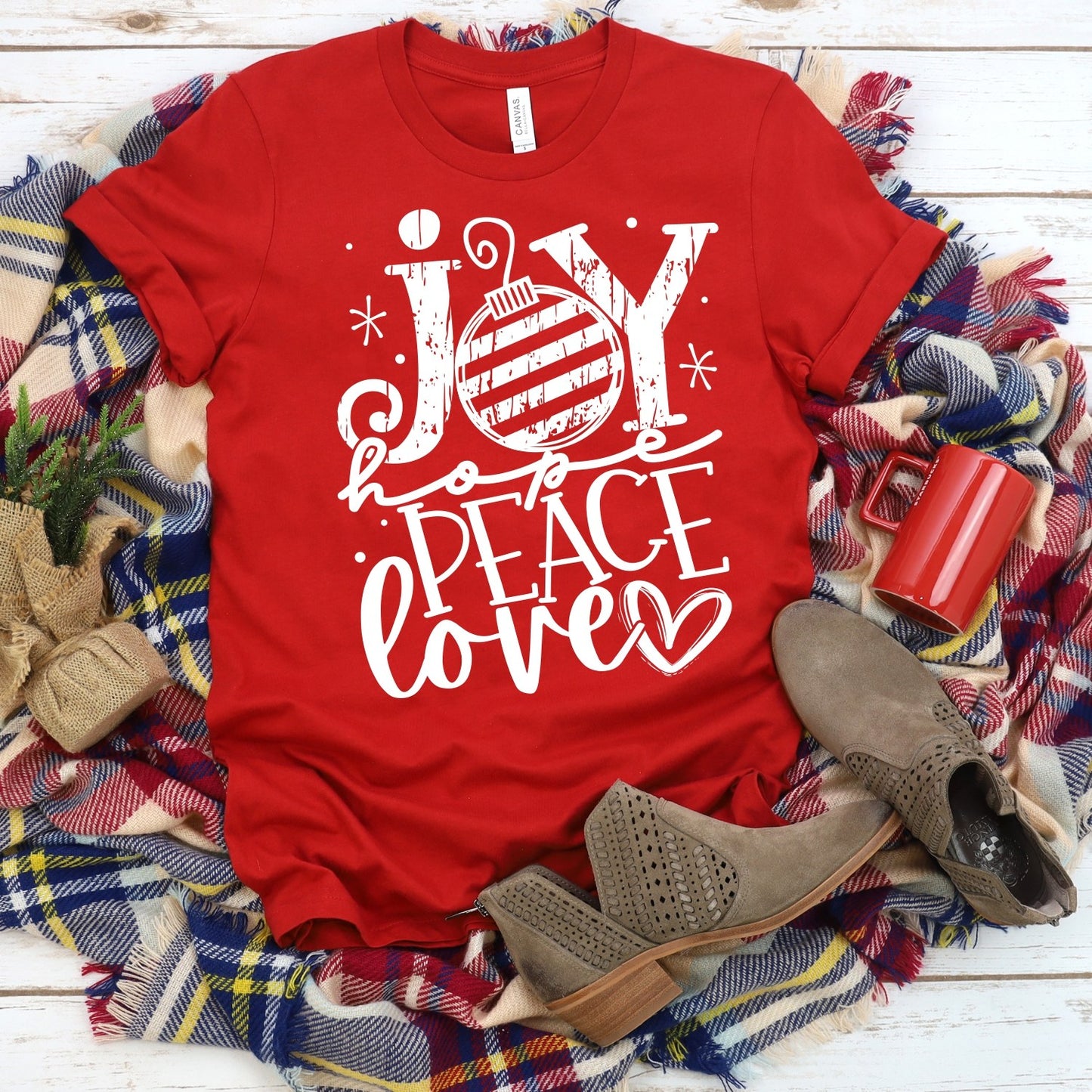 Joy hope peace love