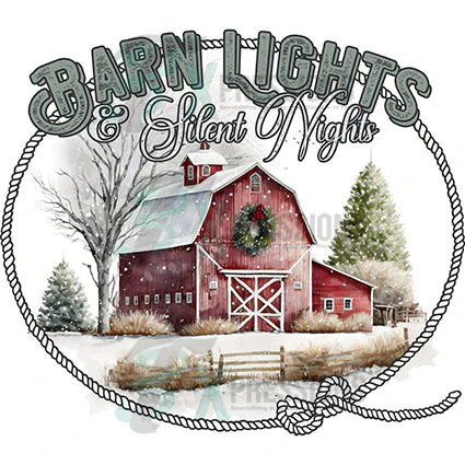 Barn lights and silent night