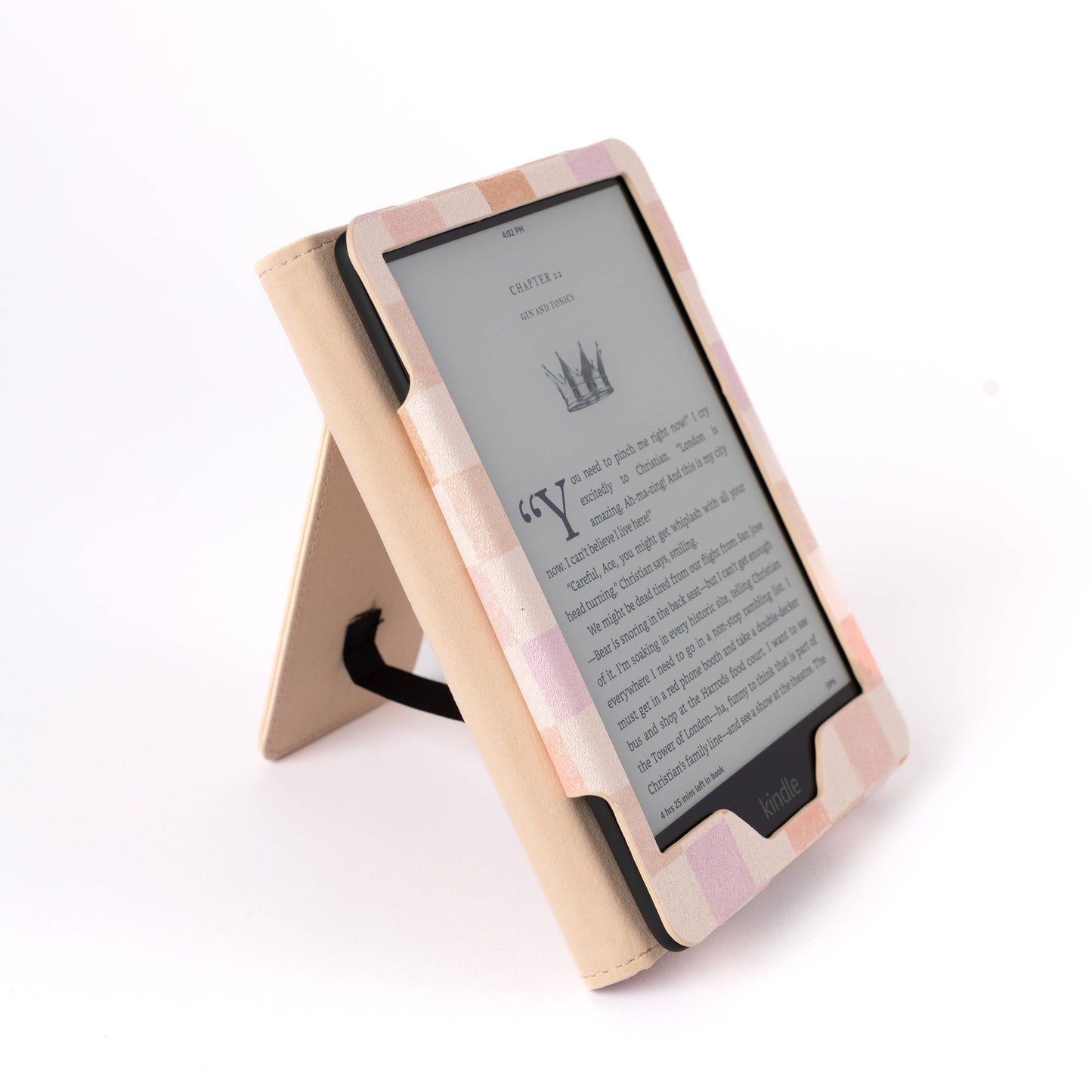 Watercolor Checker Kindle Case | Bookish & Reading: Kindle Paperwhite (12th Generation)