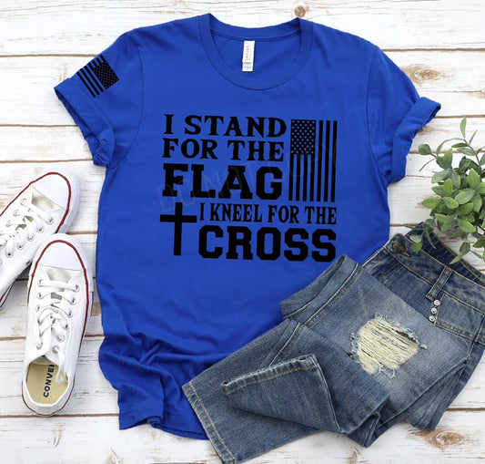 I stand for the flag kneel for the cross