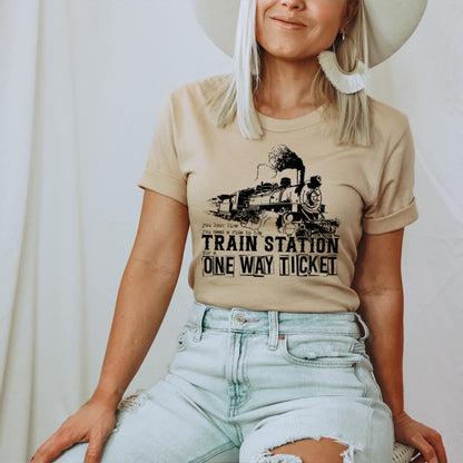Train station one way ticket