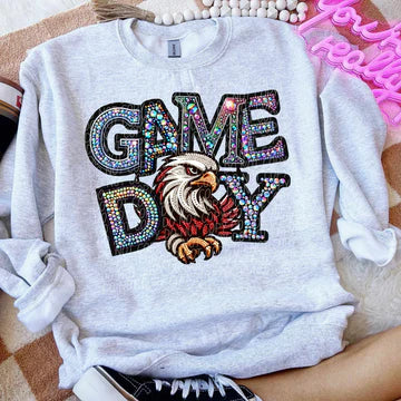 Game day rhinestone colored mascot