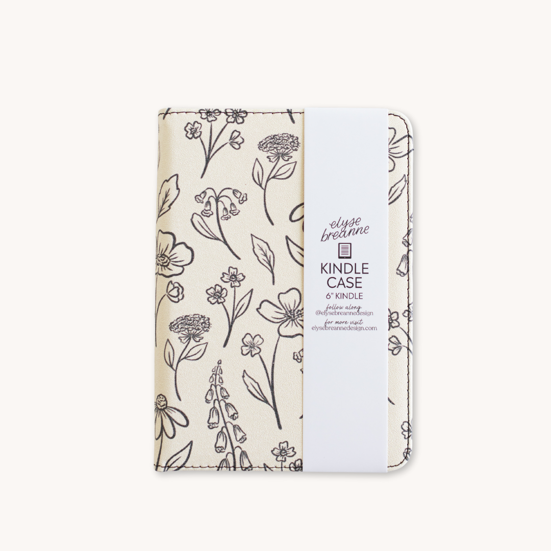 Pressed Floral Kindle Case | Bookish & Reading: Kindle (11th Generation)