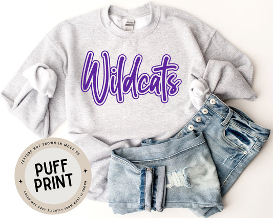 Wildcats puff print