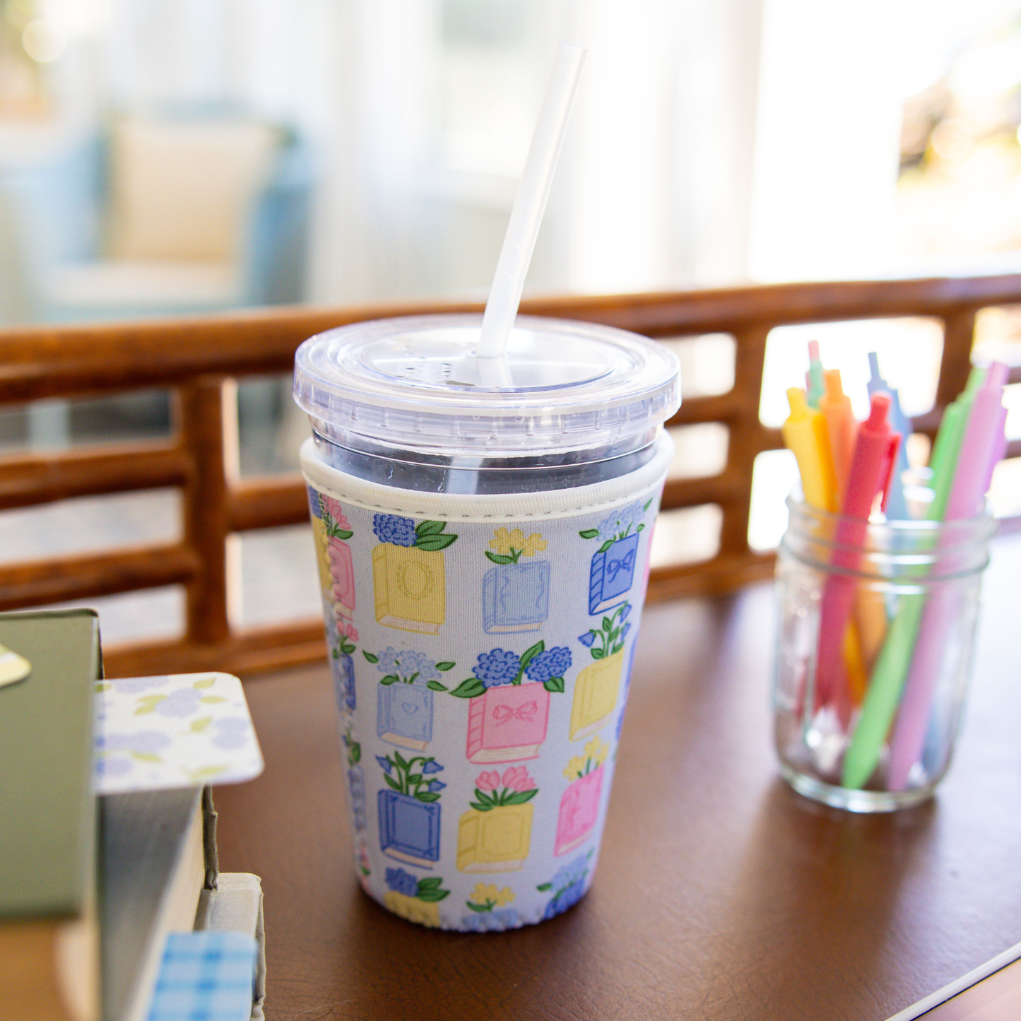 Spring Books | Reusable Coffee Sleeve: Small (16-20oz)