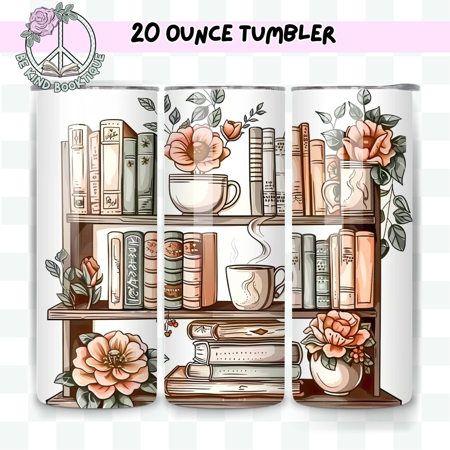 20 Ounce Tumbler - General Bookish - Boho Shelf