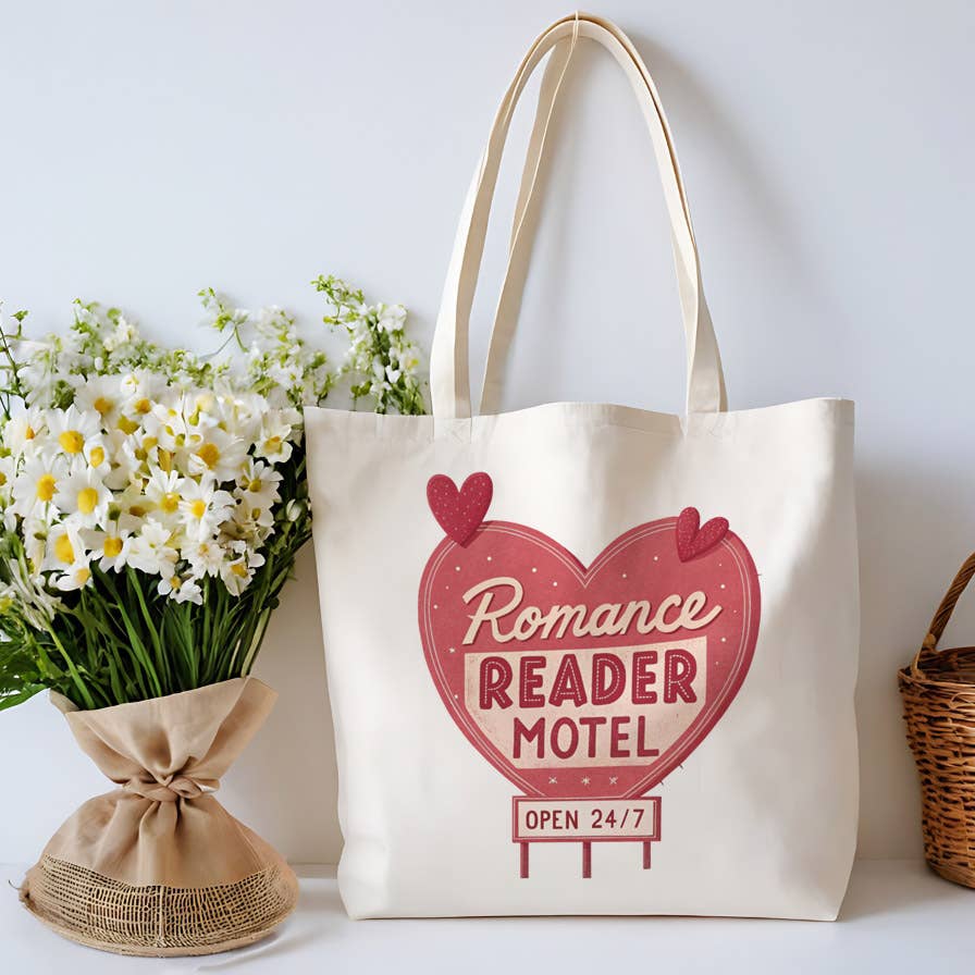 Romance Reader Book Lover Canvas Tote Bag