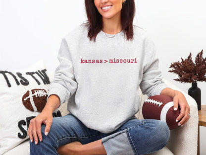 Kansas > Missouri