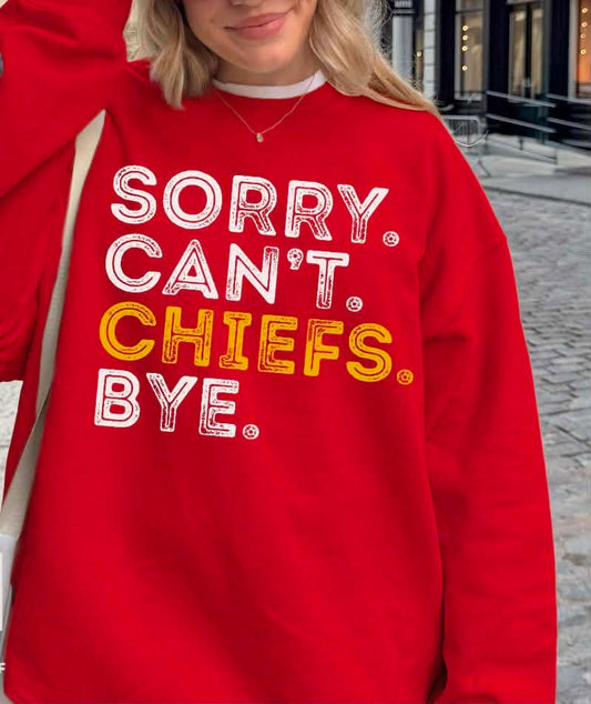 Sorry, Can't