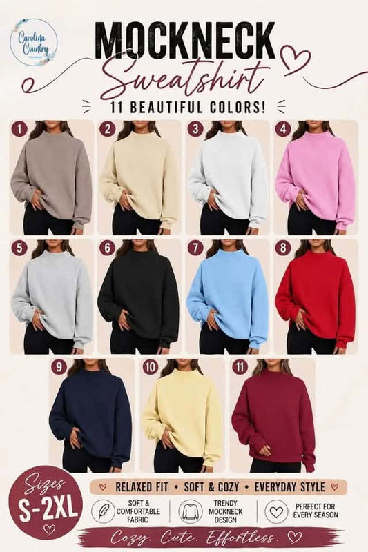 Mockneck Sweatshirt