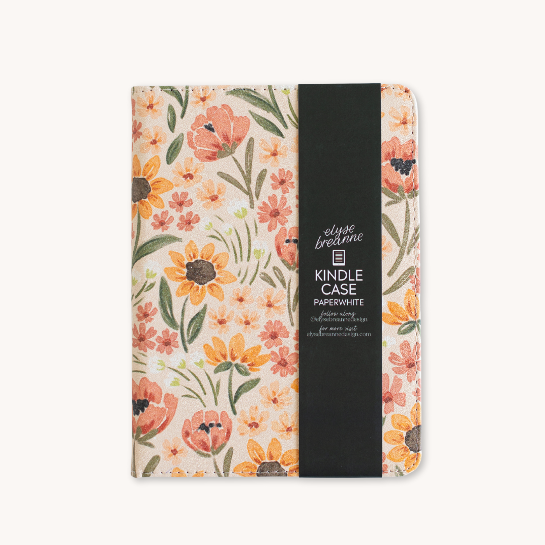 Sunny Poppies Kindle Case | Bookish & Reading: Kindle (11th Generation)