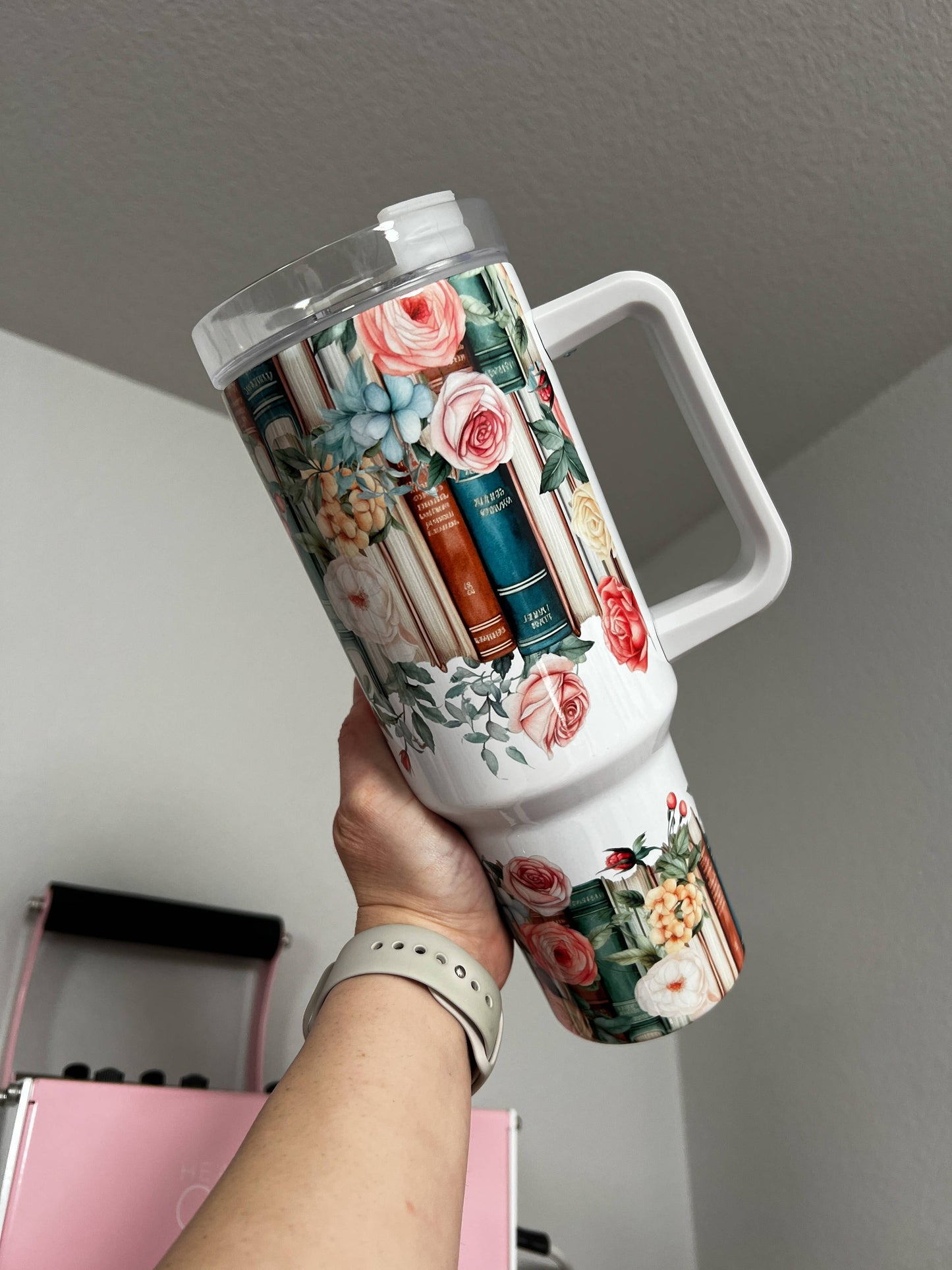 Easily Distracted By Books 40oz Tumbler Quencher