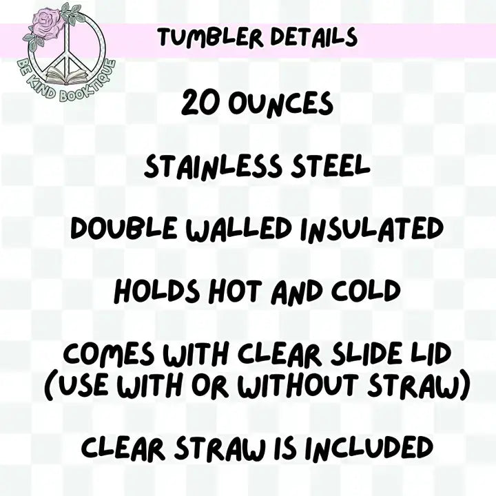 20 Ounce Tumbler - Romance - Tropes