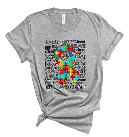 Autism awareness ribbon
