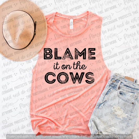 Blame it on the cows