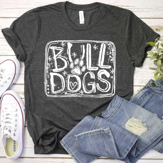 Bulldogs graffiti letters