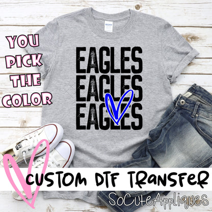 Eagles stacked with heart