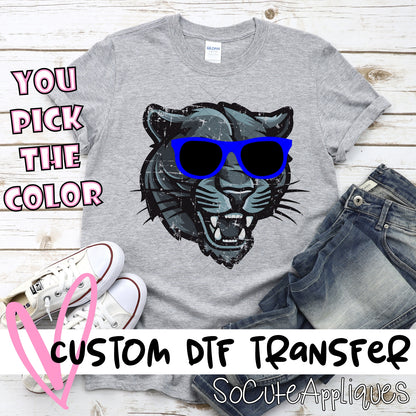Panther head with sunglasses