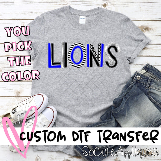 Lions multi letters