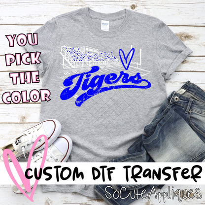 Tigers football field white