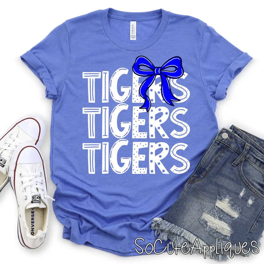 Funky stacked MASCOT with TEAM COLOR bow