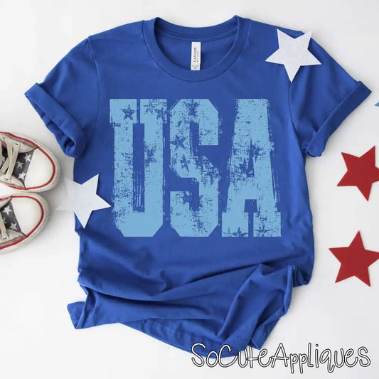 USA block stars (you pick the font color)