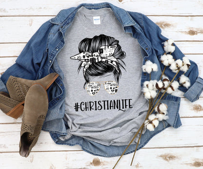 Christian life messy bun