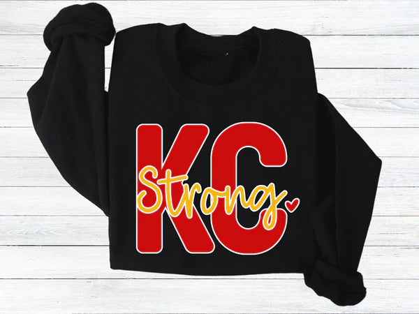 Kansas City STRONG SCRIPT with HEART