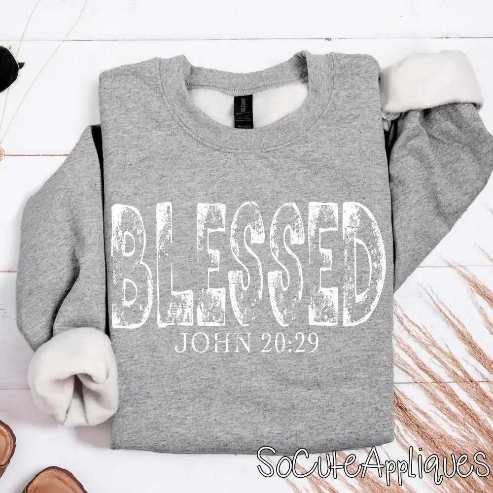 Blessed distressed W