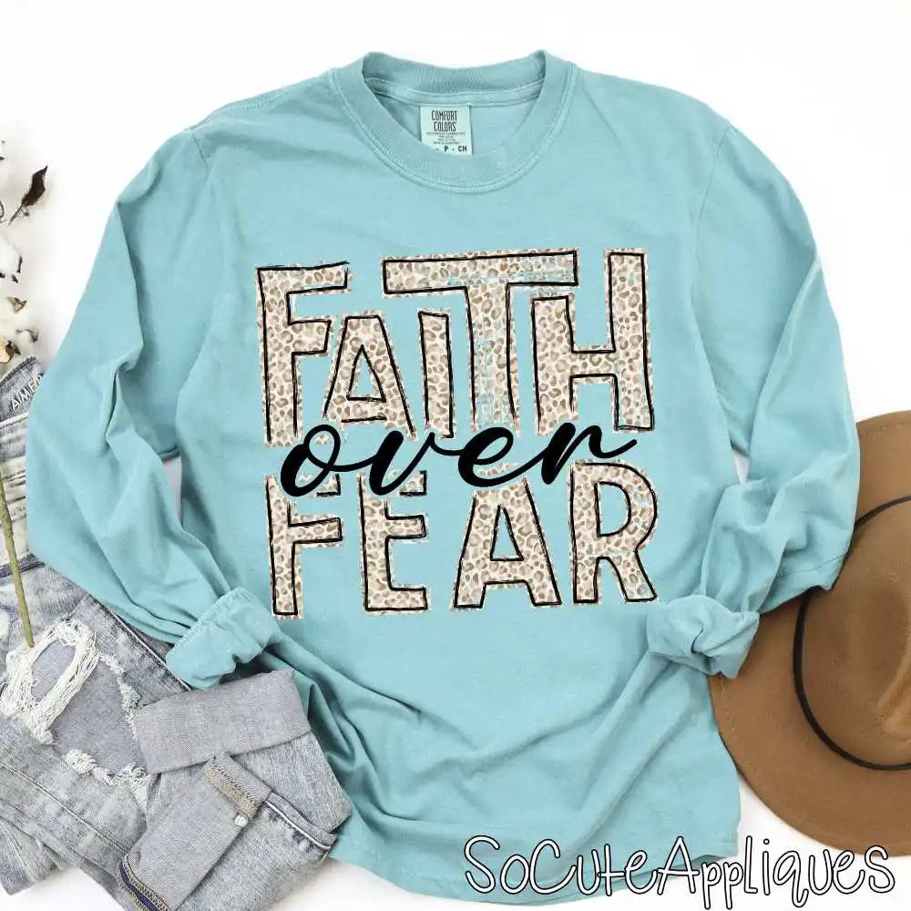 Faith over fear leopard