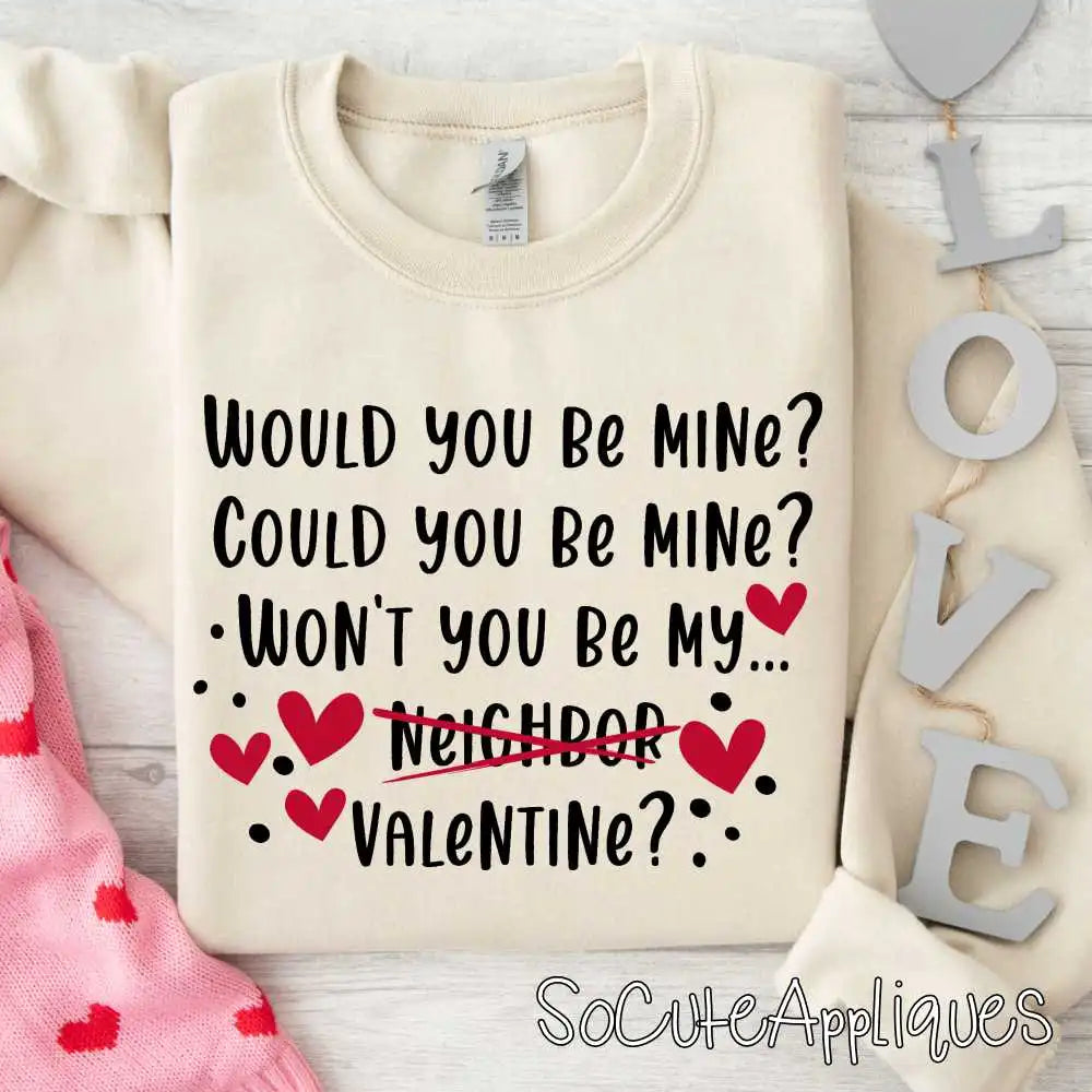 Would you be my valentine black