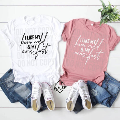 I like my beer cold (black lettering)