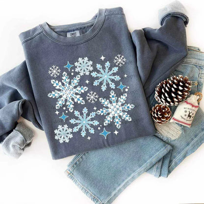 Snowflake cluster white outline